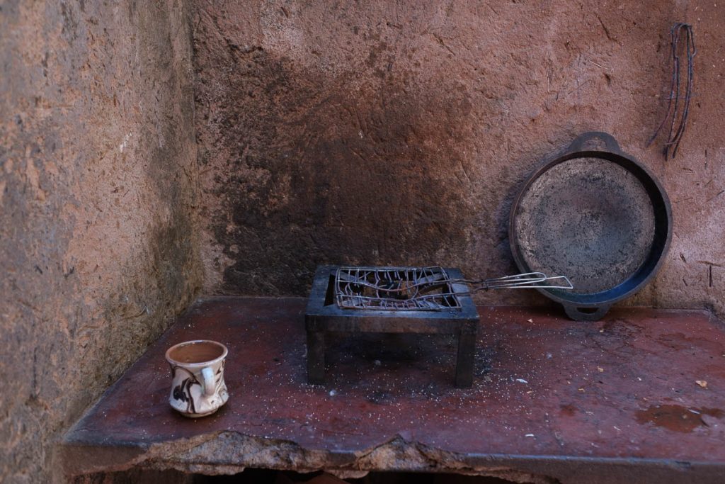 Traditional berber house and cooking utensils